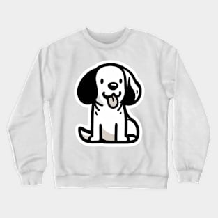 Funny white puppy Crewneck Sweatshirt